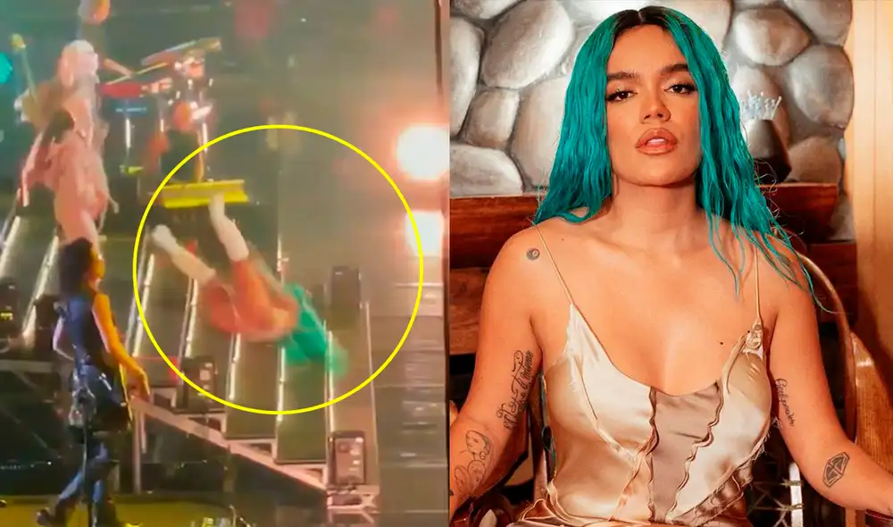 Karol G se pronunció sobre la fuerte caída que sufrió en su show. Foto: captura Instagram / Instagram Karol G se pronunció sobre la fuerte caída que sufrió en su show. Foto: captura Instagram / Instagram