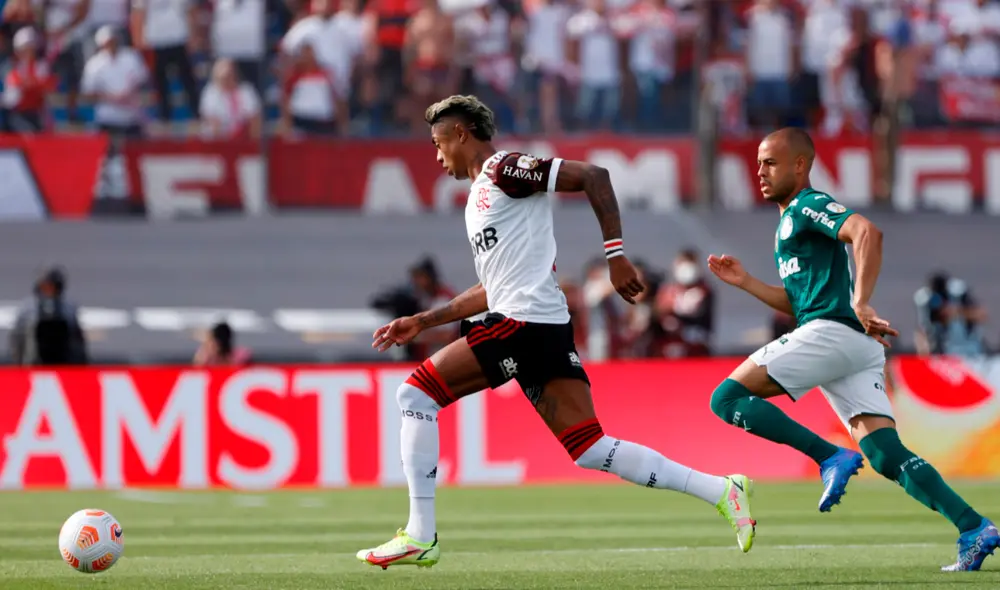Flamengo y Palmeiras se vienen enfrentando por la final de la Copa Libertadores. Foto: EFE