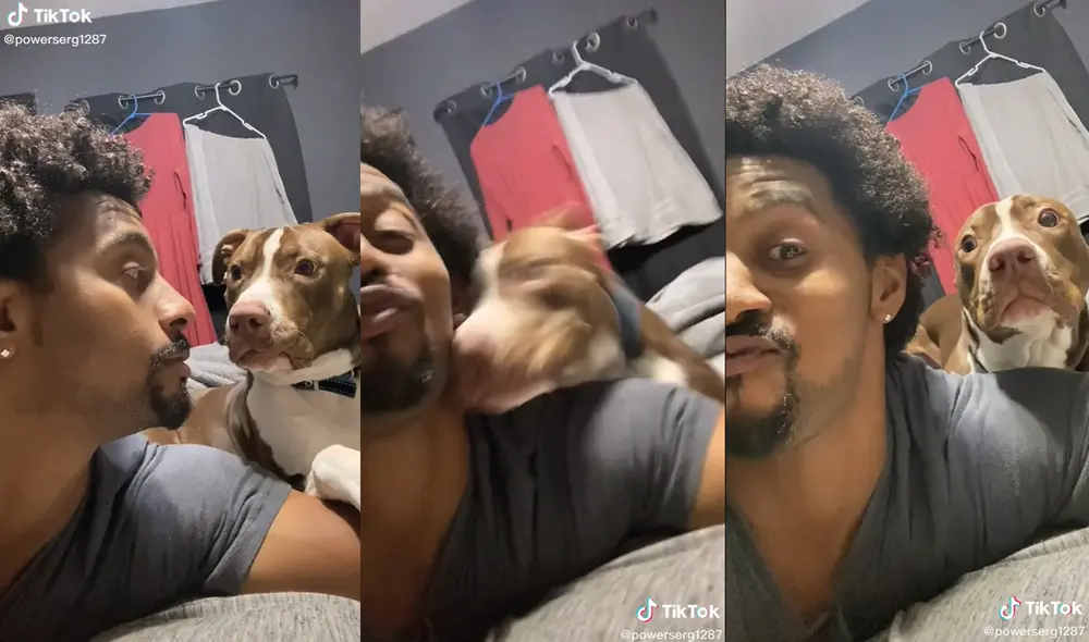 El nombre de su adorable perrito es Yoshi. Foto: captura de TikTok