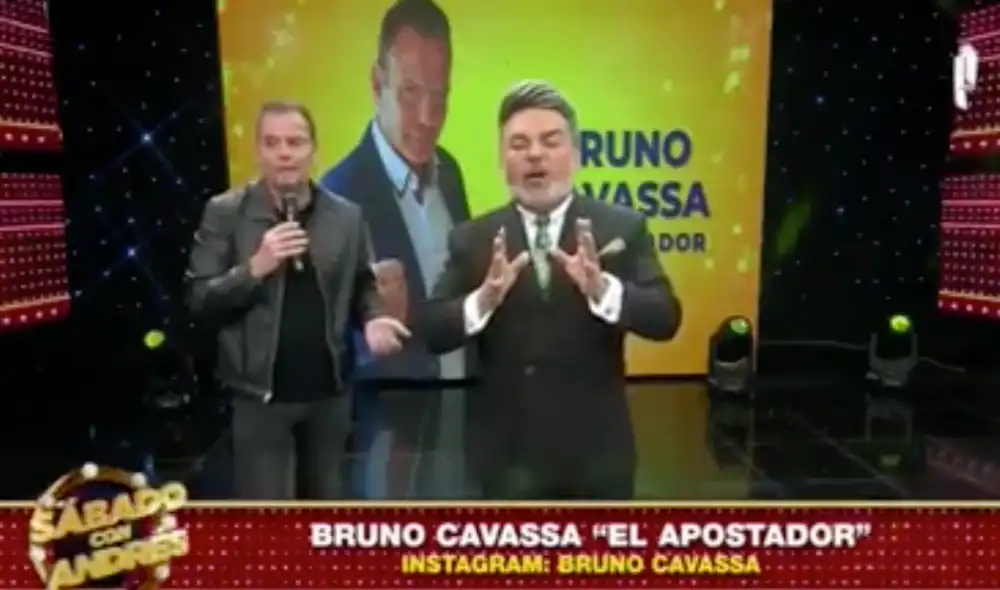 Andrés Hurtado le preguntó en vivo a Bruno Cavassa cómo era su relación con su ex Gisela Valcárcel. Foto: Porque hoy es sábado con Andrés/captura.