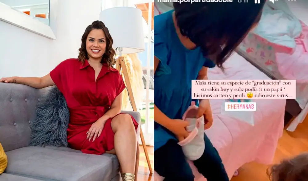 Andrea San Martín perdió en un sorteo junto a Sebastián Lizarzaburu para saber quién asistiría con su hija al evento. Foto: Andrea San Martín/Instagram