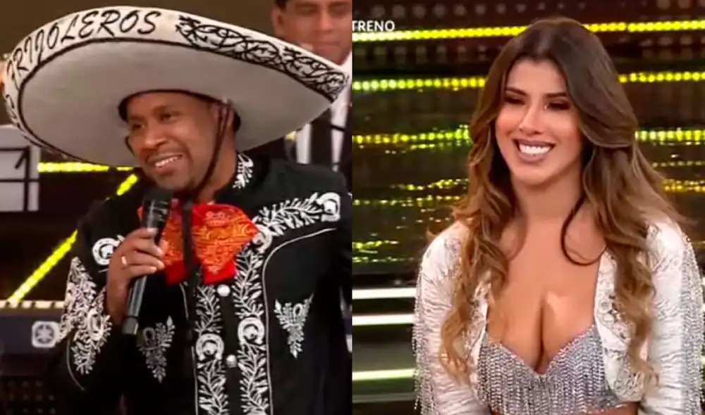 Giselo tenía el sombrero de mariachi que le pertenecía a Yahaira Plasencia. Foto: captura América TV Giselo tenía el sombrero de mariachi que le pertenecía a Yahaira Plasencia. Foto: captura América TV