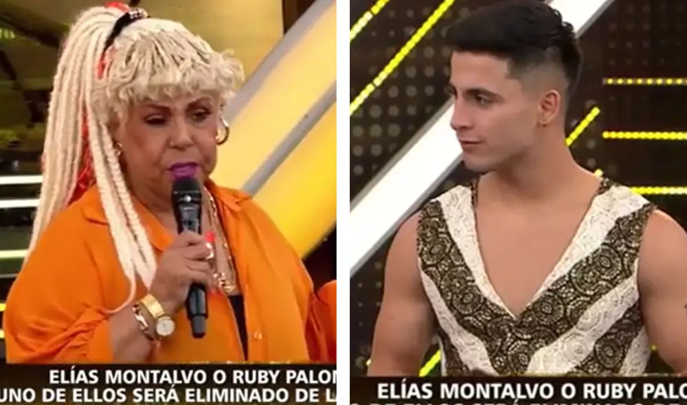 Elías Montalvo se reforzó con Lucía de la Cruz para salir de la sentencia de El artista del año. Foto: captura América TV