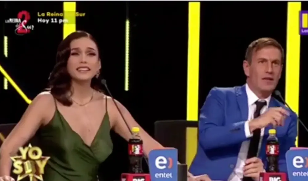Karen Schwarz le pidió a Janick Maceta que "no la cambie el jurado". Foto: Yo soy/ Captura.