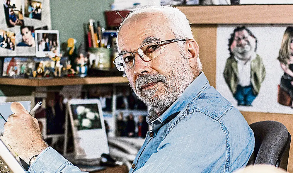 Muy crítico. Carlos Tovar, Carlín. No hay político que no haya pasado por su arte y humor. Junto a Heduardo y otros caricaturistas han sido severos observadores del poder. Foto: La República Muy crítico. Carlos Tovar, Carlín. No hay político que no haya pasado por su arte y humor. Junto a Heduardo y otros caricaturistas han sido severos observadores del poder. Foto: La República