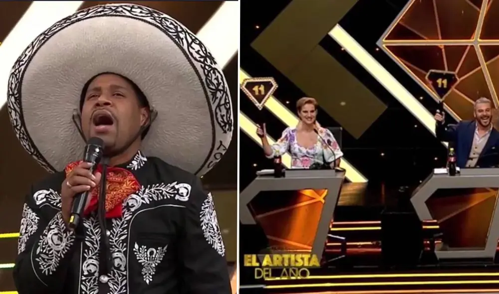 El jurado de El artista del año reconoció el talento de Edson Dávila con una puntuación perfecta. Foto: composición América TV