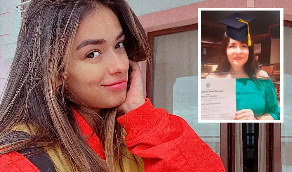 La madre de Shirley Arica obtuvo su título como licenciada en Administración. Foto: Shirley Arica/Instagram