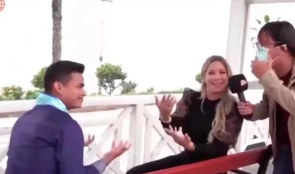 Sofía Franco reapareció frente a cámaras para entrevistar al Mr. Teen Perú 2021. Foto: captura/América TV Sofía Franco reapareció frente a cámaras para entrevistar al Mr. Teen Perú 2021. Foto: captura/América TV