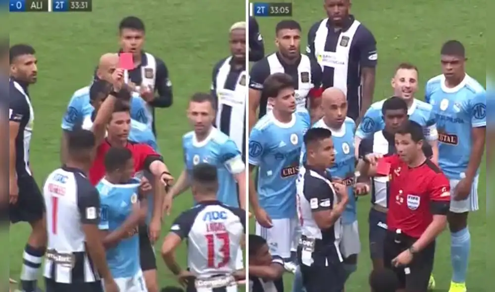 Lagos y Riquelme fueron expulsados tras un reclamo de la escuadra Celeste. Foto: captura Gol Perú Lagos y Riquelme fueron expulsados tras un reclamo de la escuadra Celeste. Foto: captura Gol Perú