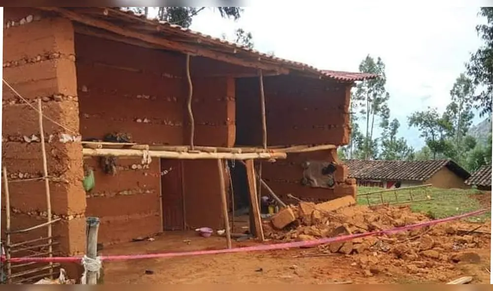Sismo causó daños en más de 100 viviendas en la región Cajamarca. Foto: COER Cajamarca.