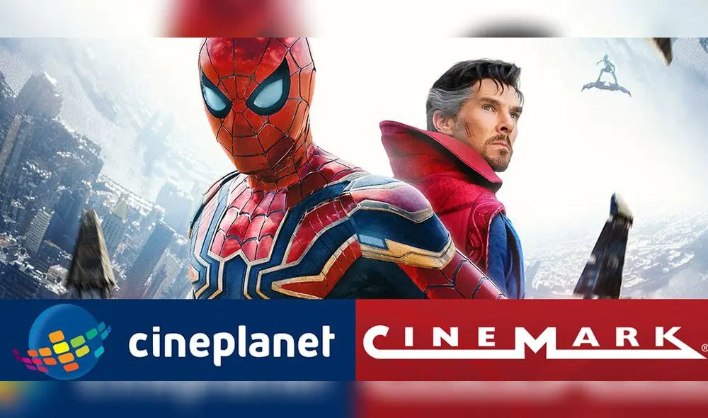 Spider-Man: no way home inicia su preventa hoy a la medianoche. Foto: composición/Cineplanet/Cinemark/Marvel Studios