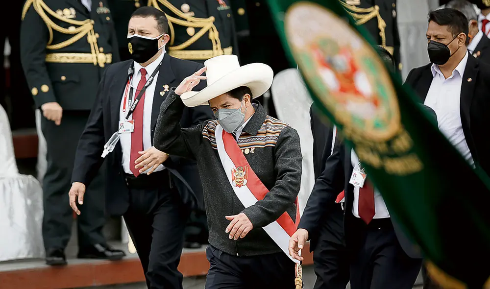 Preocupado. Pedro Castillo cumplió 4 meses en el Gobierno con un pedido de vacancia en curso. En los últimos días comenzó a responder al Congreso. Foto: Antonio Melgarejo/ La República
