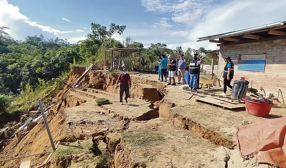 La comunidad nativa de Chingamar, tramo Urakusa-Santa María de Nieva, ha sufrido estragos en sus vías a causa del sismo registrado. Foto: difusión La comunidad nativa de Chingamar, tramo Urakusa-Santa María de Nieva, ha sufrido estragos en sus vías a causa del sismo registrado. Foto: difusión