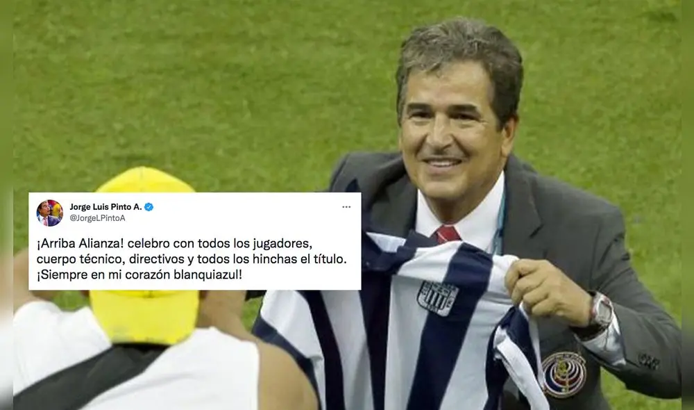 Jorge Luis Pinto cortó una racha de 18 años sin títulos para Alianza Lima. Foto: captura Twitter Jorge Luis Pinto/AP