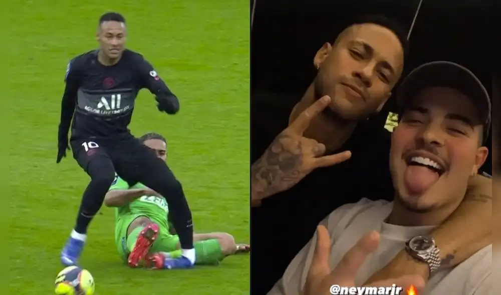 Neymar sufrió la lesión en el segundo tiempo del PSG vs. Saint Etienne. Fotos: captura ESPN / Instagram Jottape Neymar sufrió la lesión en el segundo tiempo del PSG vs. Saint Etienne. Fotos: captura ESPN / Instagram Jottape