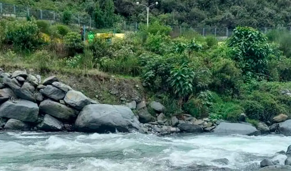 Cadáver era arrastrado por la corriente del río Hallanccara. Foto: Serenazgo de Sandia