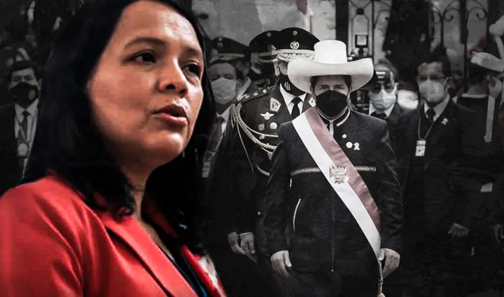 Anahí Durand muestra su postura frente a la propuesta para debatir la moción de vacancia en contra de Pedro Castillo. Foto: composición LR