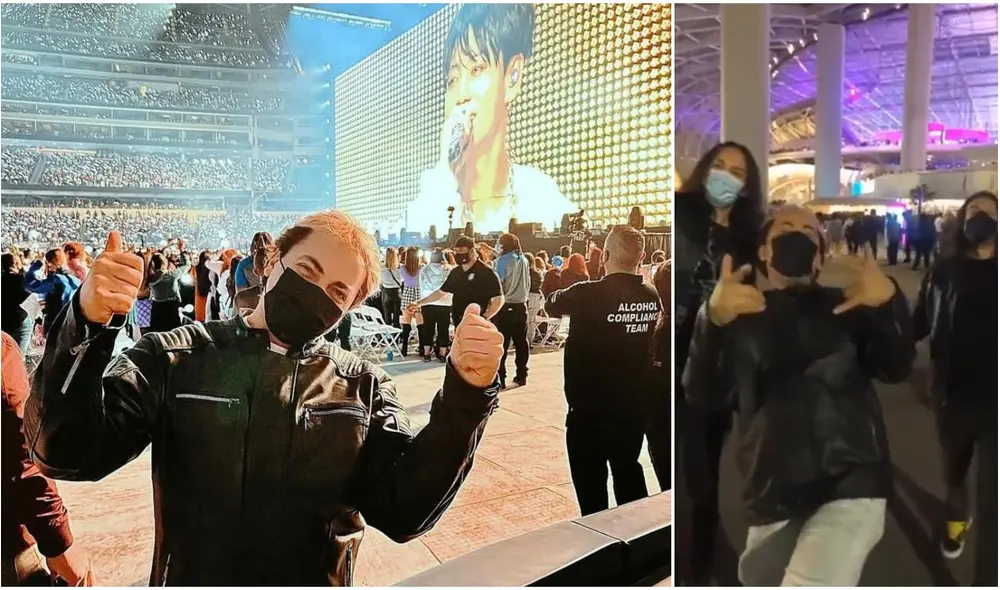 BTS en concierto: Cristian Castro disfruta de Permission to dance on stage. Foto: composición LR / imágenes Instagram