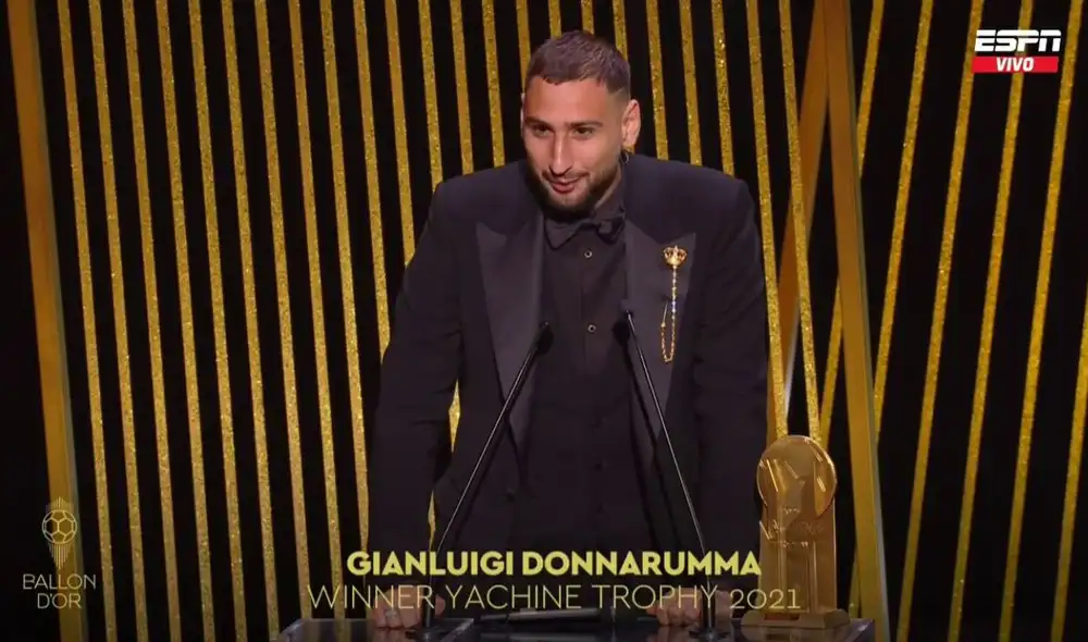 Gianluigi Donnarumma ganó la última Eurocopa con la selección italiana. Foto: captura video ESPN Gianluigi Donnarumma ganó la última Eurocopa con la selección italiana. Foto: captura video ESPN