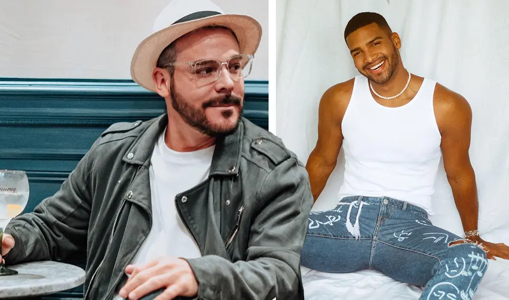 Adolfo Aguilar es jurado en El artista del Año. Alejandro Pino es un conocido tiktoker. Foto:Adolfo Aguilar/Alejandro Pino/Instagram