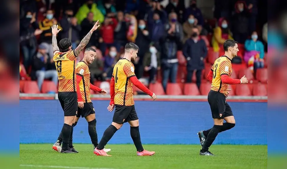 Gianluca Lapadula anotó y dio una asistencia en el último partido del Benevento. Foto: GLapadula/Twitter