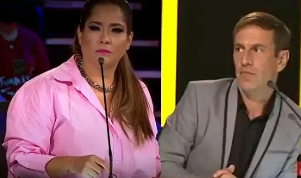 Katia Palma se mostró de acuerdo con 'callarle la boca' a Mauri Stern. Foto: captura Yo soy, grandes batallas internacional/Latina