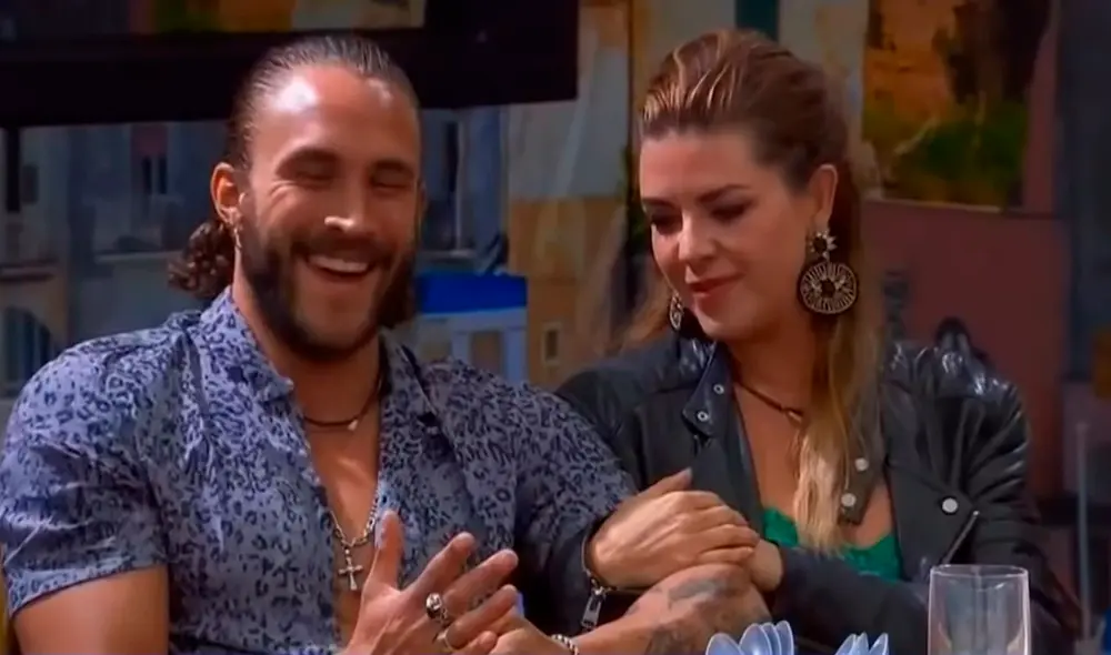 Alicia Machado y Roberto Romano fueron vinculados por primera vez durante La casa de los famosos. Foto: captura de Telemundo