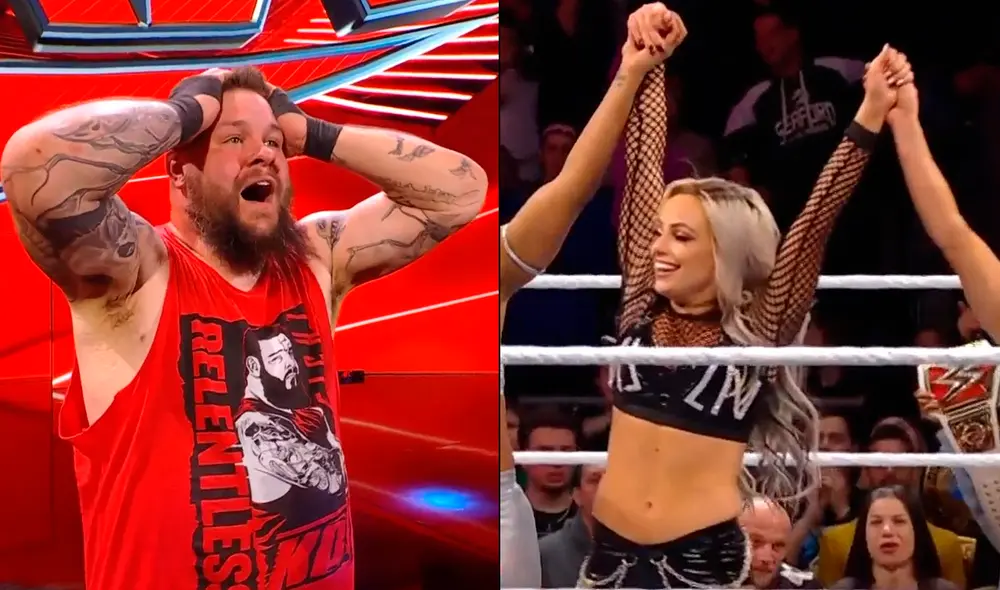 Monday Night RAW tuvo a Kevin Owens y Liv Morgan como protagonistas. Foto: WWE/composición