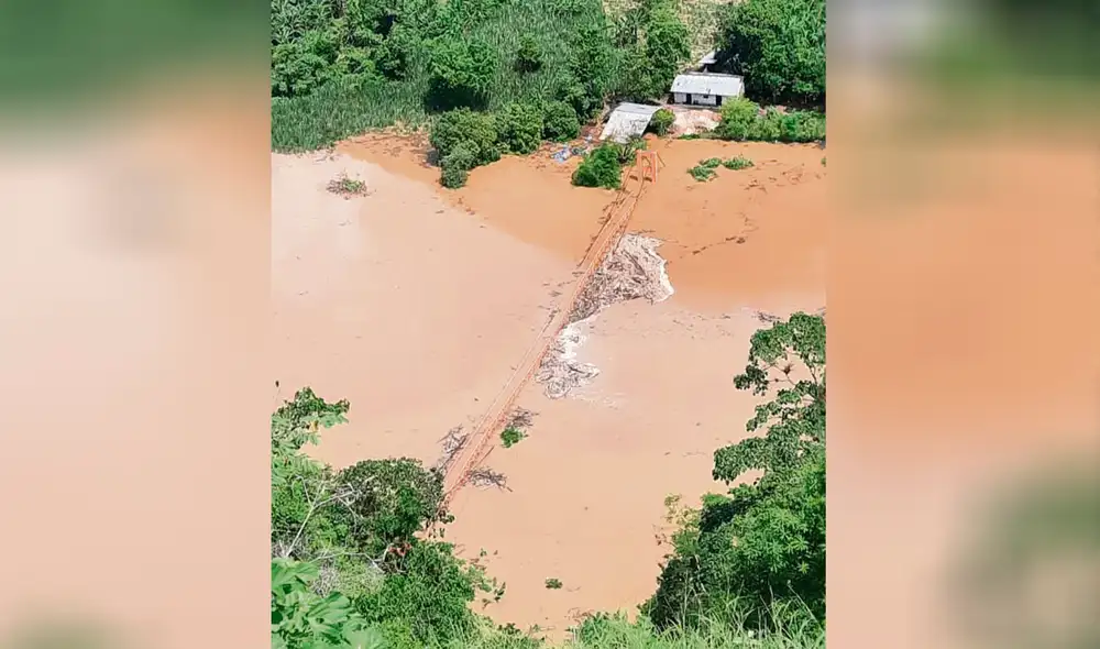 Río Utcubamba amenaza. Hubo un desborde en la vía F, B, T, pero el agua sigue embalsada en la zona de Aserradero. Foto: cortesía Fórmula Radio Río Utcubamba amenaza. Hubo un desborde en la vía F, B, T, pero el agua sigue embalsada en la zona de Aserradero. Foto: cortesía Fórmula Radio