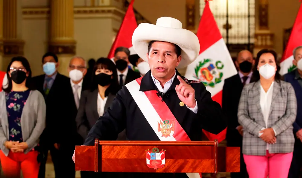 Castillo enfatizó que la oposición busca vacarlo desde el inicio de su gestión. Foto: EFE