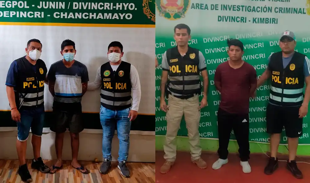 Willy Gutiérrez (izquierda) y Marco Auccasio (derecha). Fotos: PNP Willy Gutiérrez (izquierda) y Marco Auccasio (derecha). Fotos: PNP