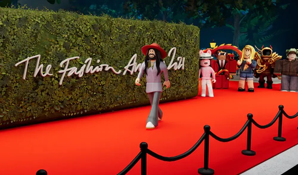 Experiencia de Roblox sobre Fashion Awards 2021 estará disponible hasta el 7 de diciembre. Foto: Roblox