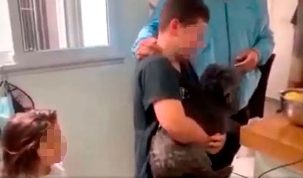 Una familia nunca perdió las esperanzas de encontrar a su adorable mascota, luego que unos malhechores se la llevaron con paradero desconocido. Foto: captura de YouTube