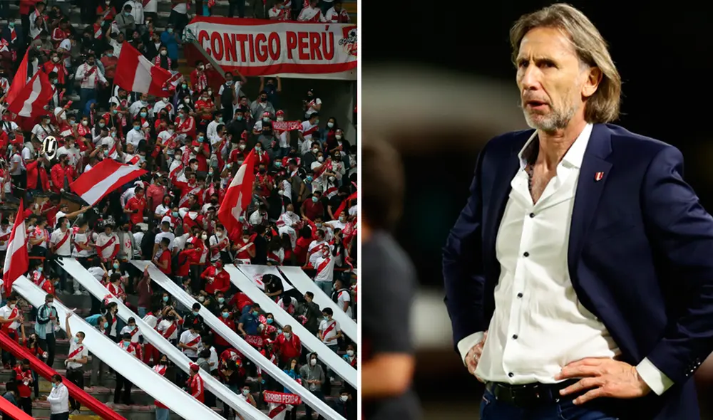 Ricardo Gareca habló sobre la afición peruana en ESPN 360. Foto: AFP