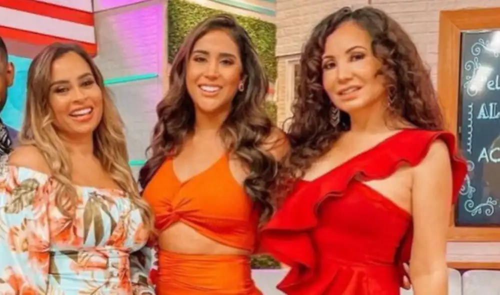 Janet Barboza y Ethel Pozo protagonizaron un peculiar momento en vivo. Foto: Janet Barboza/Instagram