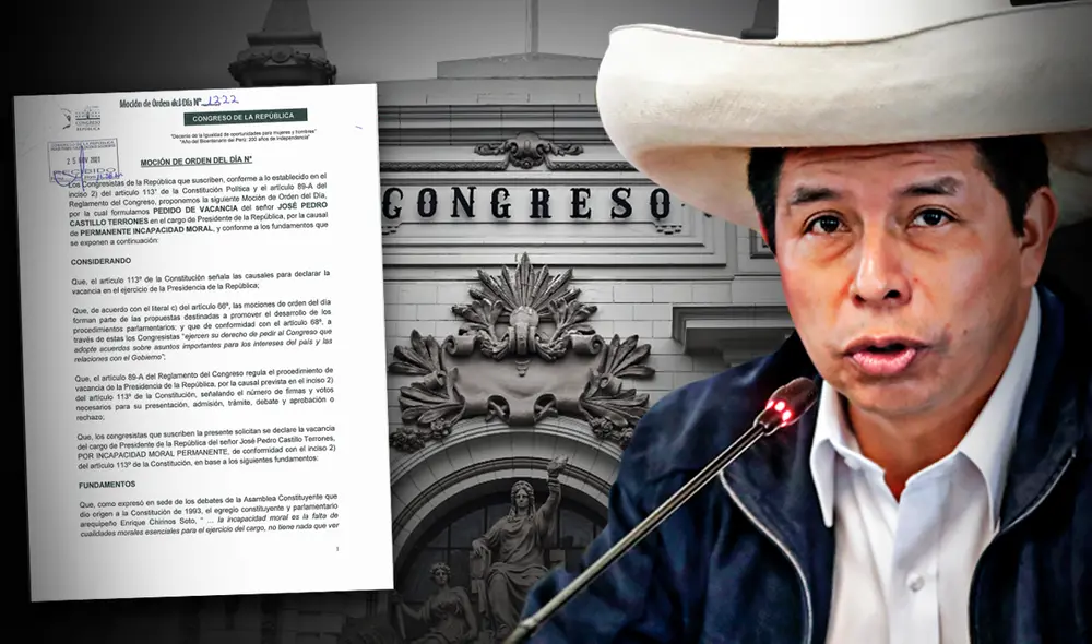 Todo apuntaría a que la moción de vacancia presidencial alcanzará los 52 votos para ser admitida. Foto: Composición Fabrizio Oviedo Barreto/La República