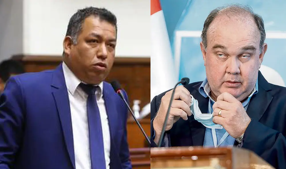 Darwin Espinoza señaló que López "no tiene la autoridad moral para cuestionar a nuestro partido". Foto: composición La República Darwin Espinoza señaló que López "no tiene la autoridad moral para cuestionar a nuestro partido". Foto: composición La República