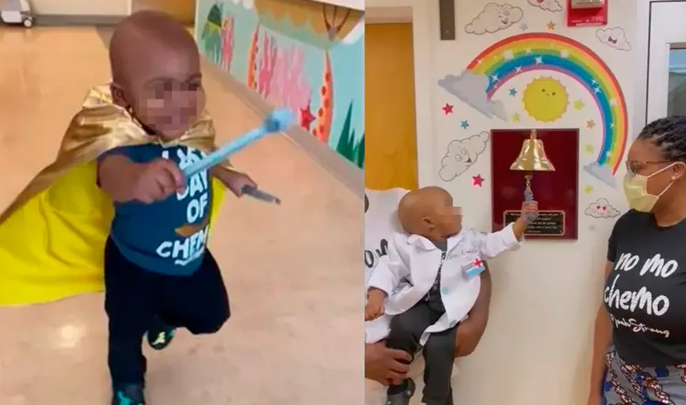 Noah Eyo, de 2 años, se covirtió en embajador de la Organización Estadounidense contra el Cáncer Infantil. Foto: Fox 11/composición Noah Eyo, de 2 años, se covirtió en embajador de la Organización Estadounidense contra el Cáncer Infantil. Foto: Fox 11/composición