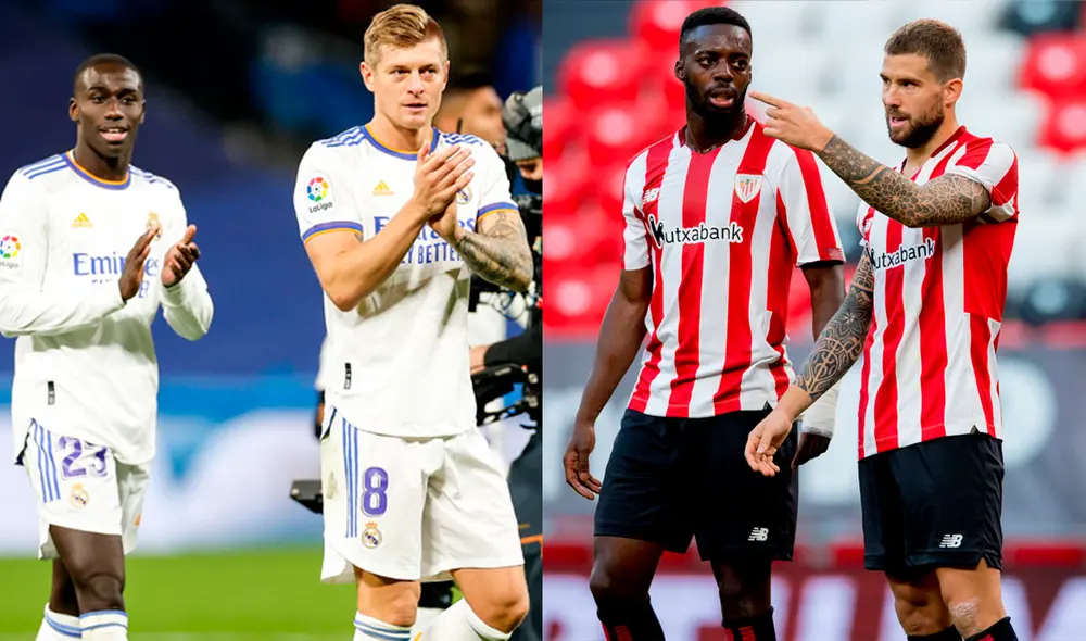 Real Madrid vs. Athletic Club jugarán la fecha aplazada de la liga española. Foto: composición Real Madrid vs. Athletic Club jugarán la fecha aplazada de la liga española. Foto: composición