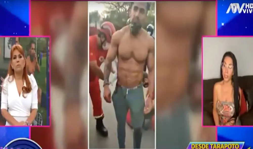 Pareja de Paola Ruiz fue trasladada a la clínica más cercana para ser operado. Foto: captura ATV Pareja de Paola Ruiz fue trasladada a la clínica más cercana para ser operado. Foto: captura ATV