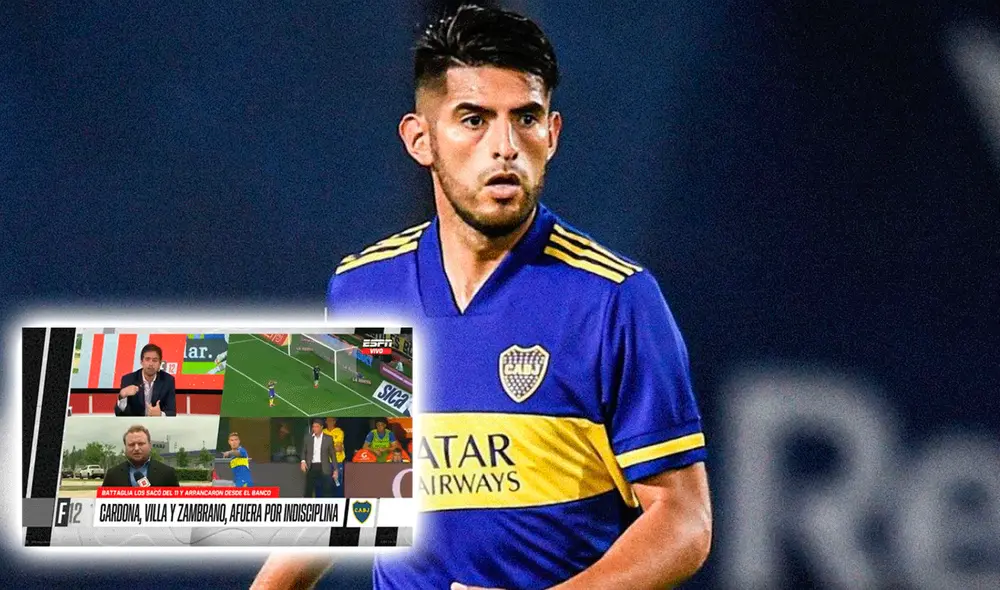 Carlos Zambrano afuera por indisciplina el último martes en el Boca vs. Newell's. Foto: AFP/composición Carlos Zambrano afuera por indisciplina el último martes en el Boca vs. Newell's. Foto: AFP/composición