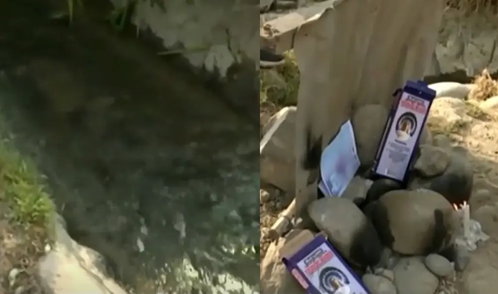 La tragedia ocurrió mientras la madre tendía las prendas. Foto: captura de América TV La tragedia ocurrió mientras la madre tendía las prendas. Foto: captura de América TV