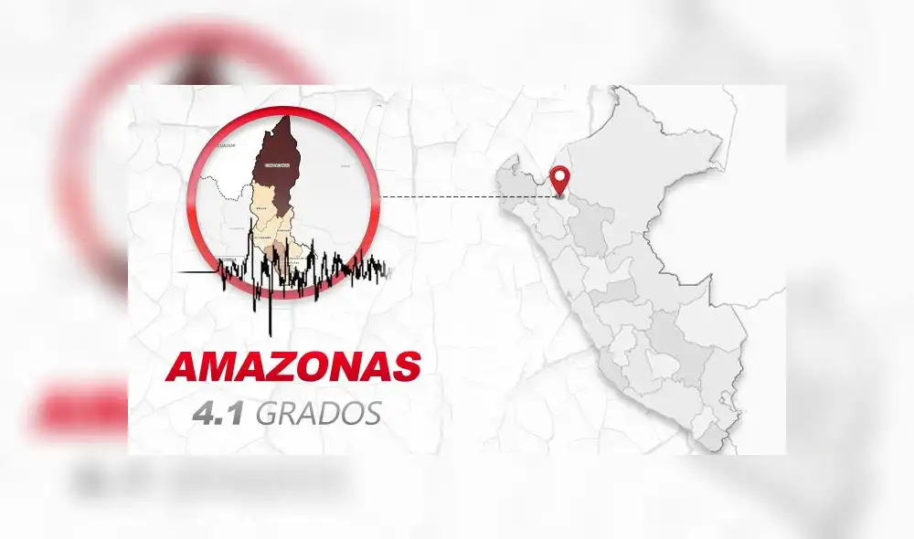 Sismo en Amazonas. Foto: IGP