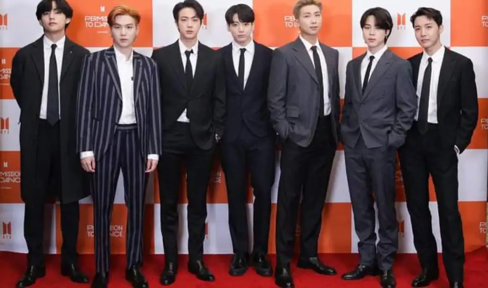 Integrantes de BTS en rueda de prensa de Permission to dance on stage. Foto: BIGHIT MUSIC