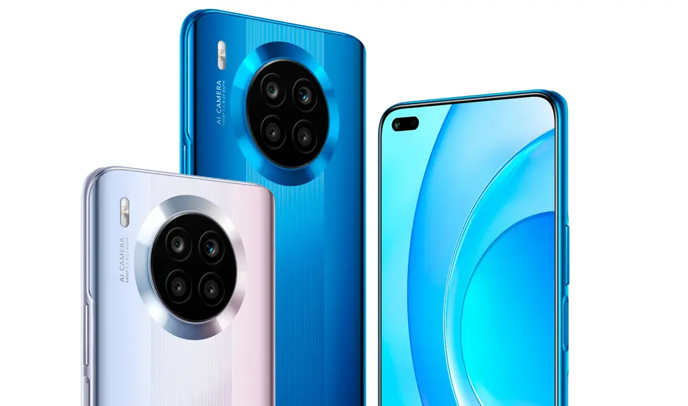 El Honor 50 Lite está disponible en tres diferentes colores. Foto: Honor