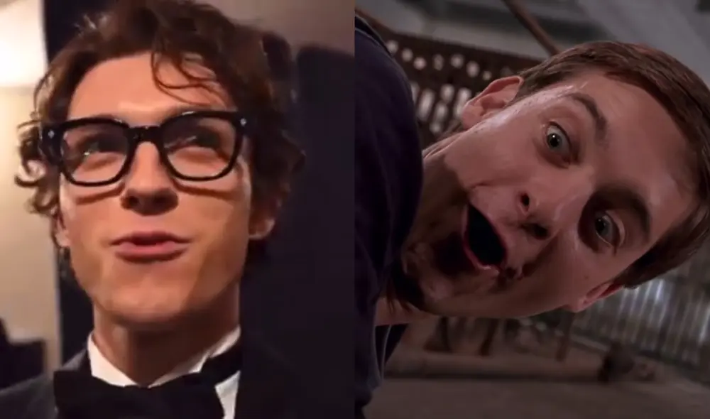 Tom Holland ha dado una pista enorme sobre la aparición de Tobey Maguire en Spider-Man: no way home, según fanáticos. Foto: captura de Twitter/captura de Youtube Movie clips
