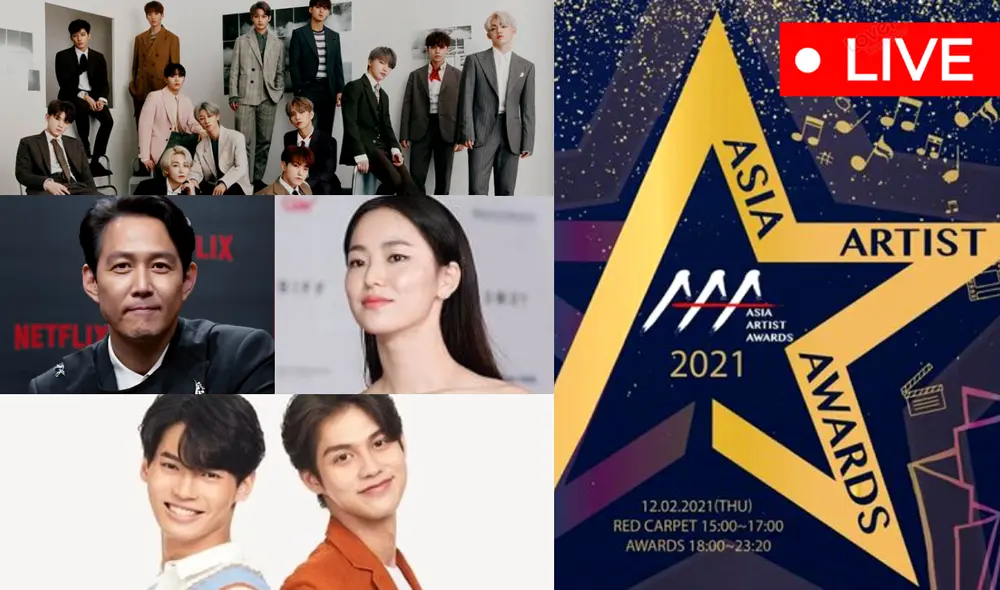 Estrellas de Asia se reúnen los AAA 2021. ¿Quiénes serán premiados en el evento? Foto: composición LR / AAA