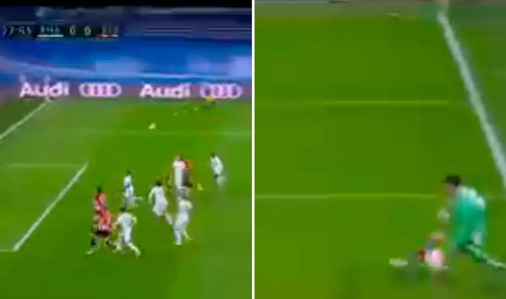 Real Madrid vs. Athletic Bilbao en la novena jornada de la liga española. Foto: composición/ captura ESPN