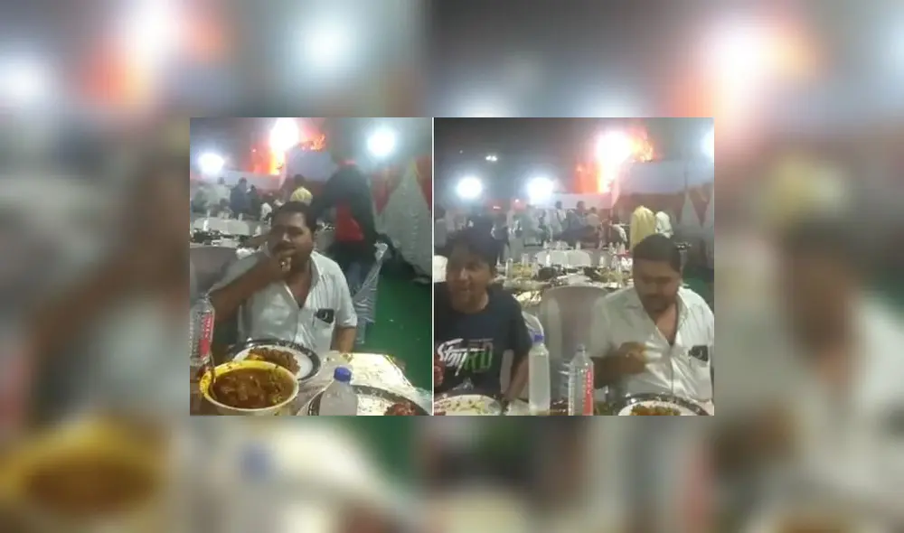 La reacción de este dúo divirtió a miles de internautas. Foto: captura de Facebook