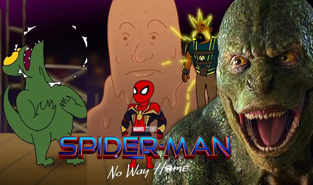 Aún no se sabe quién golpeó a Lizard en el segundo tráiler de Spider-Man: no way home.  Foto: composición/Marvel/Twitter/@filmyguy